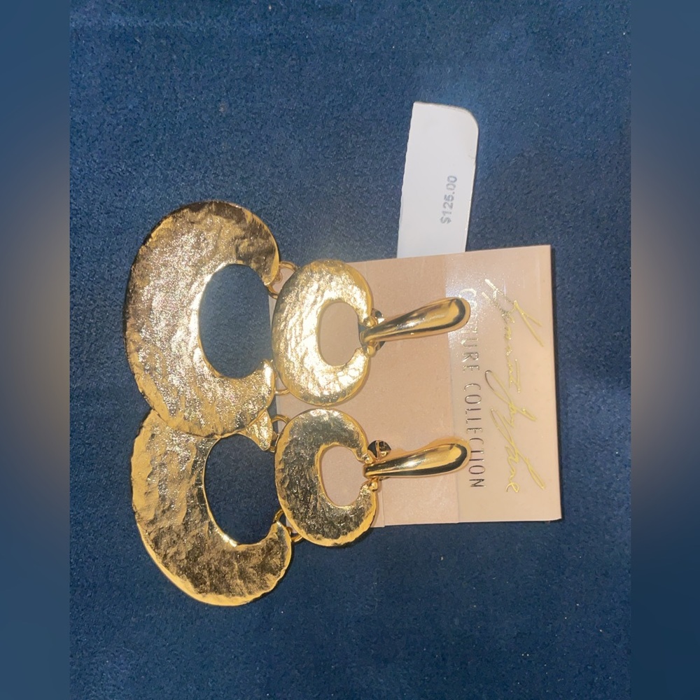 Kenneth Jay Lane Drop Gold Plated Earrings